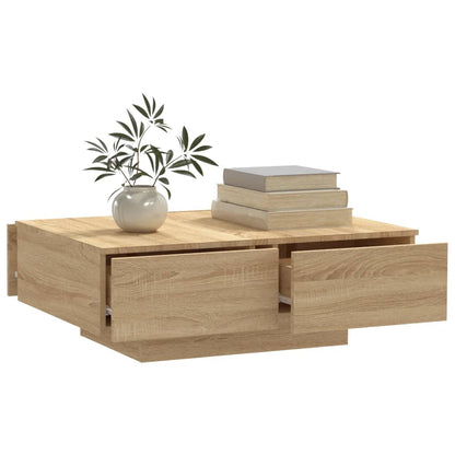 Coffee Table Sonoma Oak 90x60x31 cm Engineered Wood