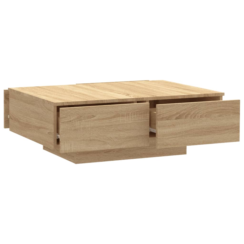 Coffee Table Sonoma Oak 90x60x31 cm Engineered Wood