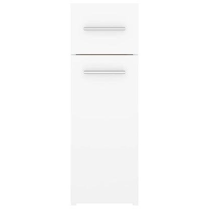 Apothecary Cabinet White 20x45.5x60 cm Engineered Wood