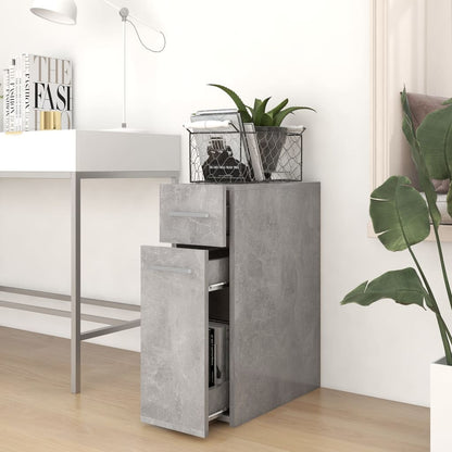 Apothecary Cabinet Concrete Grey 20x45.5x60 cm Engineered Wood