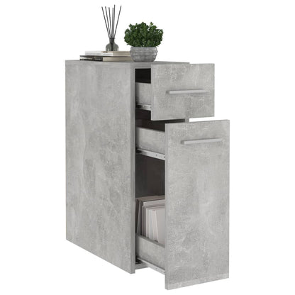 Apothecary Cabinet Concrete Grey 20x45.5x60 cm Engineered Wood