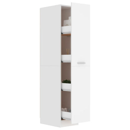 Apothecary Cabinet White 30x42.5x150 cm Engineered Wood