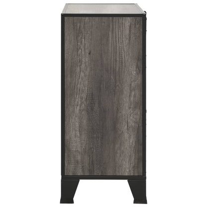 Storage Cabinet Grey 72x36x82 cm Metal and MDF