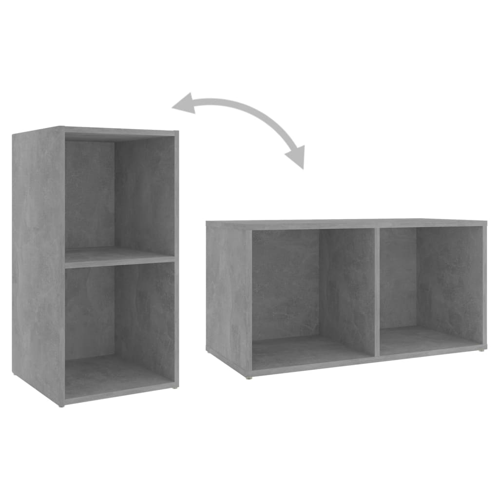 TV Cabinets 4 pcs Concrete Grey 72x35x36.5 cm Engineered Wood