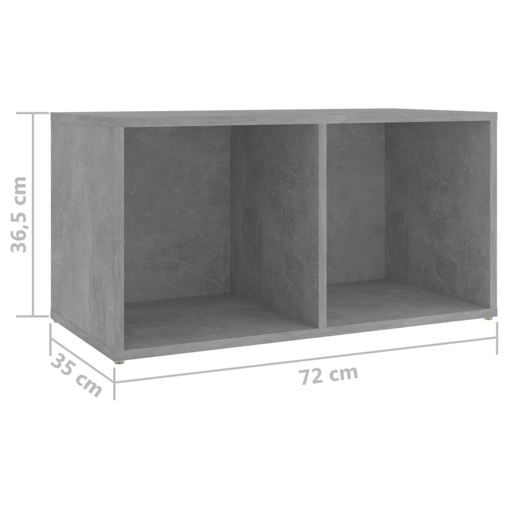 TV Cabinets 4 pcs Concrete Grey 72x35x36.5 cm Engineered Wood