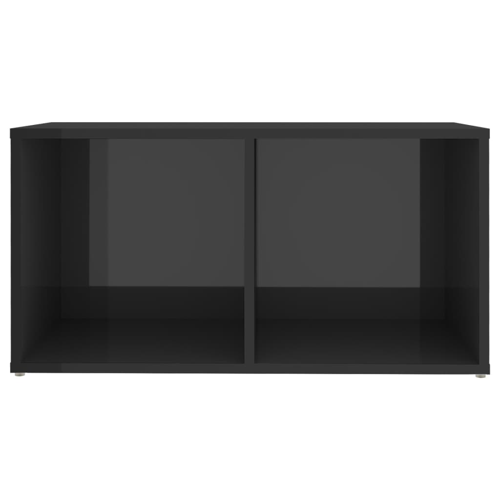 8 Piece TV Cabinet Set High Gloss Grey Engineered Wood