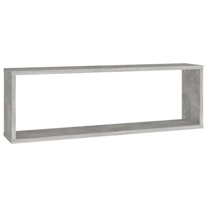 Wall Cube Shelf 4 pcs Concrete Grey 80x15x26.5 cm Engineered Wood