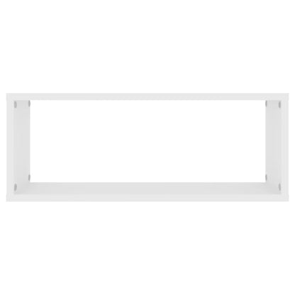 Wall Cube Shelf 2 pcs White 60x15x23 cm Engineered Wood