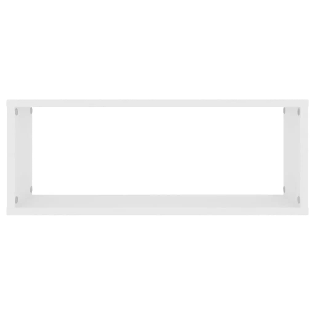 Wall Cube Shelf 4 pcs White 60x15x23 cm Engineered Wood