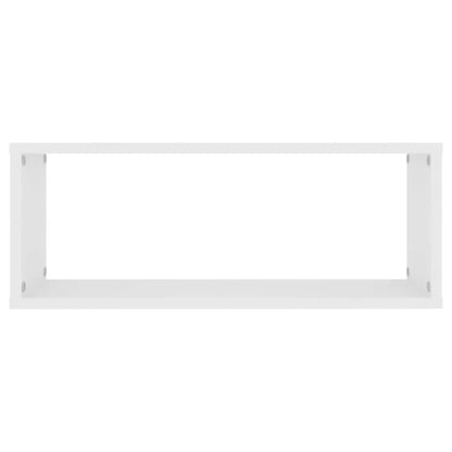 Wall Cube Shelf 4 pcs White 60x15x23 cm Engineered Wood