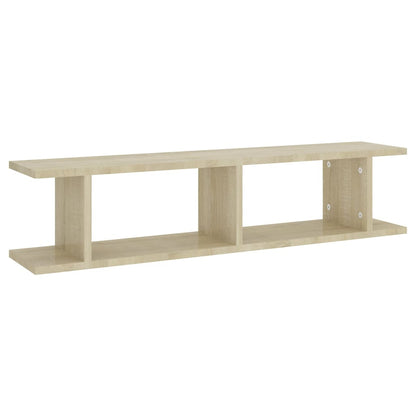 Wall Shelf 2 pcs Sonoma Oak 90x18x20 cm Engineered Wood