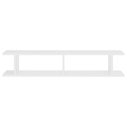 Wall Shelf 2 pcs White 105x18x20 cm Engineered Wood