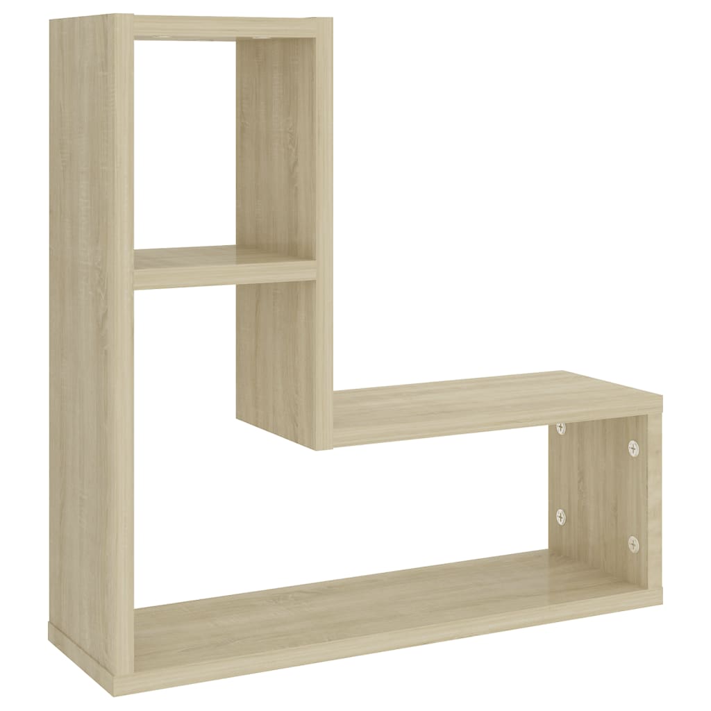 Wall Shelf 2 pcs Sonoma Oak 50x15x50 cm Engineered Wood