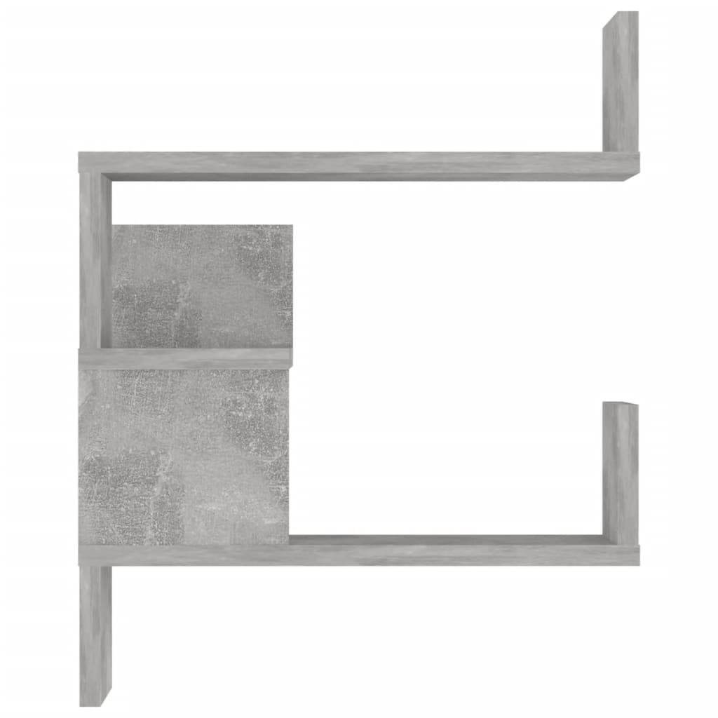 Wall Corner Shelf 2 pcs Concrete Grey 40x40x50 cm Engineered Wood