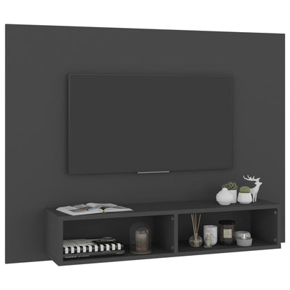 Wall TV Cabinet Grey 120x23.5x90 cm Engineered Wood