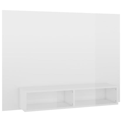 Wall TV Cabinet High Gloss White 120x23.5x90 cm Engineered Wood