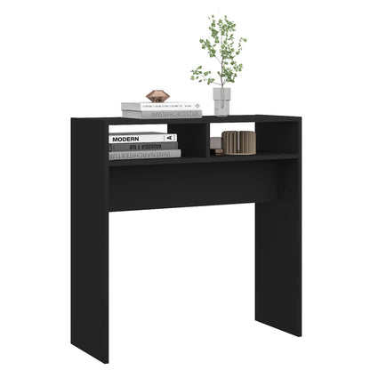 Console Table Black 78x30x80 cm Engineered Wood