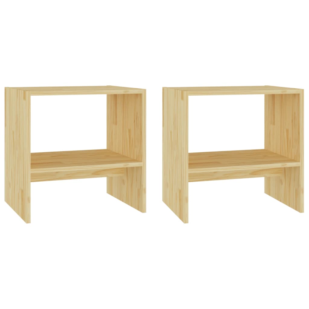 Bedside Cabinets 2 pcs 40x30.5x40 cm Solid Pinewood