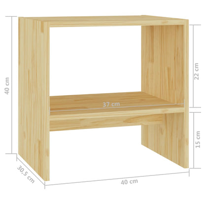 Bedside Cabinets 2 pcs 40x30.5x40 cm Solid Pinewood