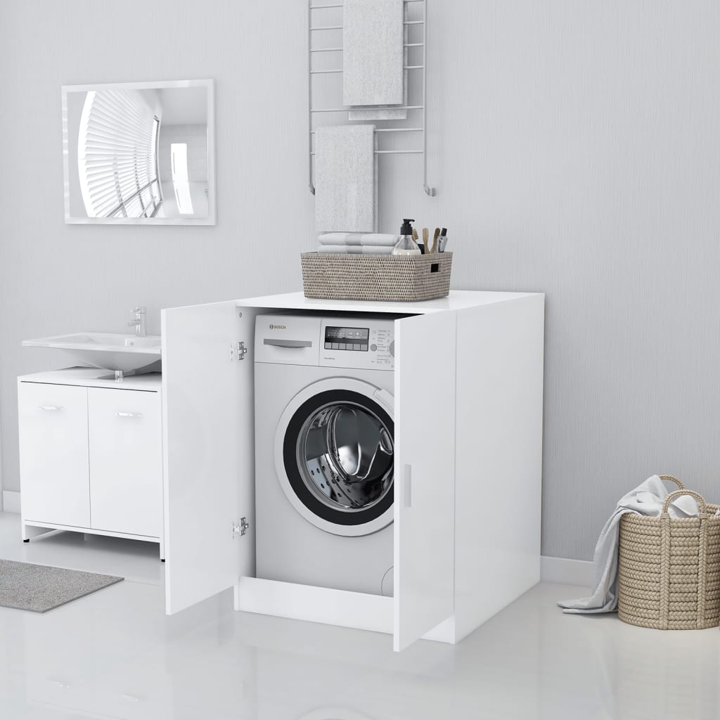 Washing Machine Cabinet White 71x71.5x91.5 cm