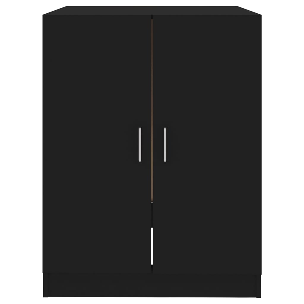 Washing Machine Cabinet Black 71x71.5x91.5 cm