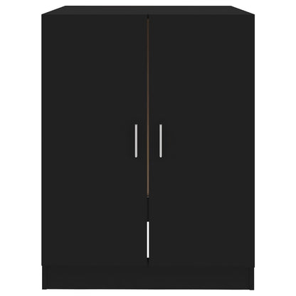 Washing Machine Cabinet Black 71x71.5x91.5 cm