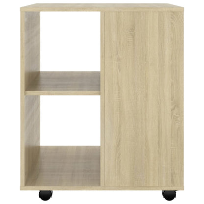 Rolling Cabinet Sonoma Oak 60x53x72 cm Engineered Wood