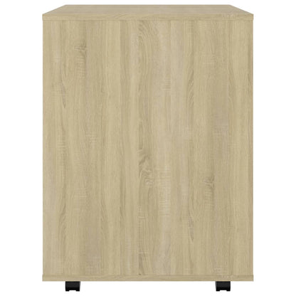 Rolling Cabinet Sonoma Oak 60x53x72 cm Engineered Wood