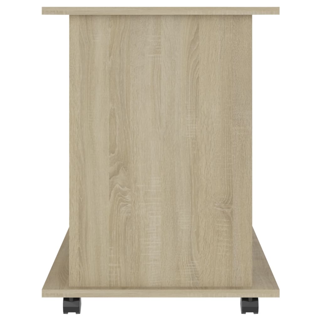 Rolling Cabinet Sonoma Oak 60x45x60 cm Engineered Wood