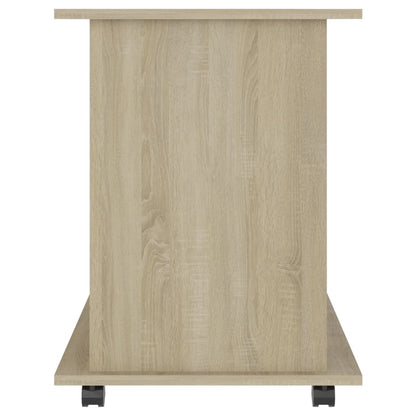 Rolling Cabinet Sonoma Oak 60x45x60 cm Engineered Wood