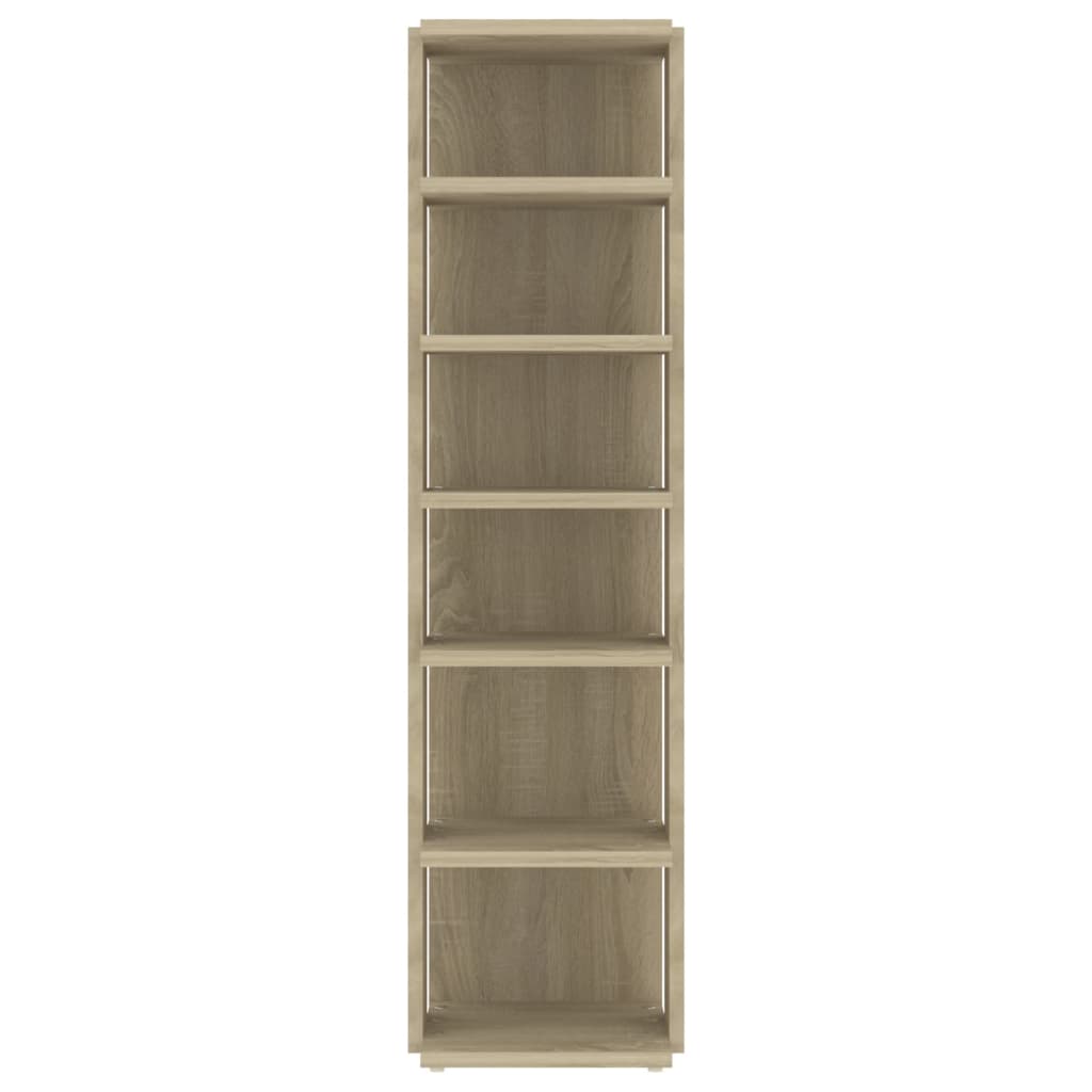 Shoe Cabinet Sonoma Oak 27.5x27x102 cm Engineered Wood