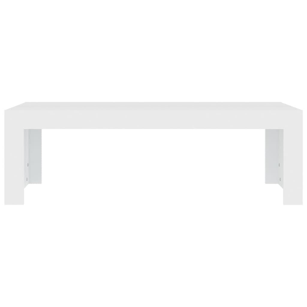 Coffee Table White 110x50x35 cm Engineered Wood