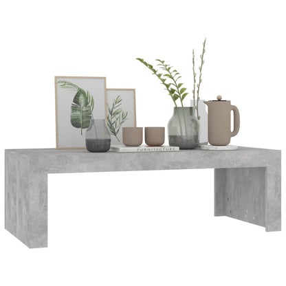 Coffee Table Concrete Grey 110x50x35 cm Engineered Wood