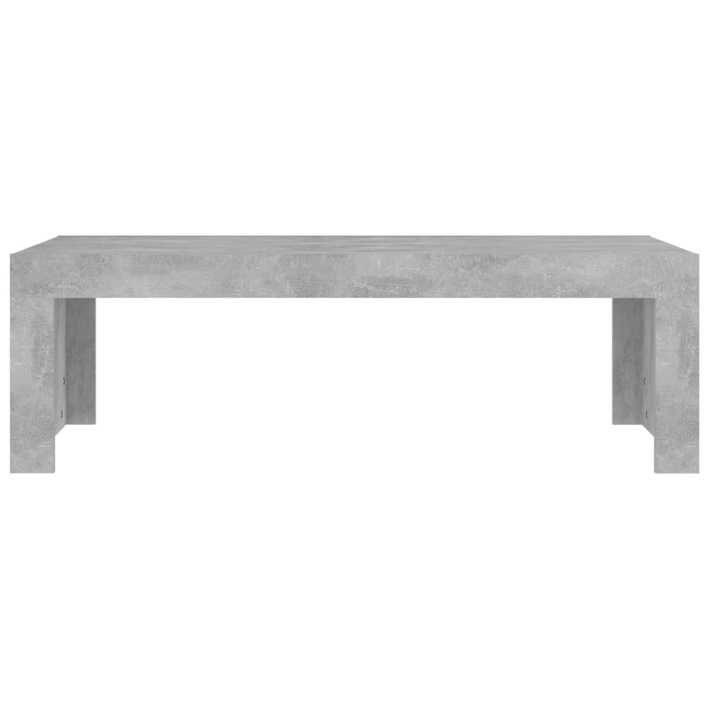 Coffee Table Concrete Grey 110x50x35 cm Engineered Wood