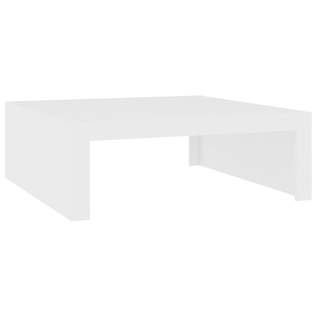 Coffee Table White 100x100x35 cm Engineered Wood