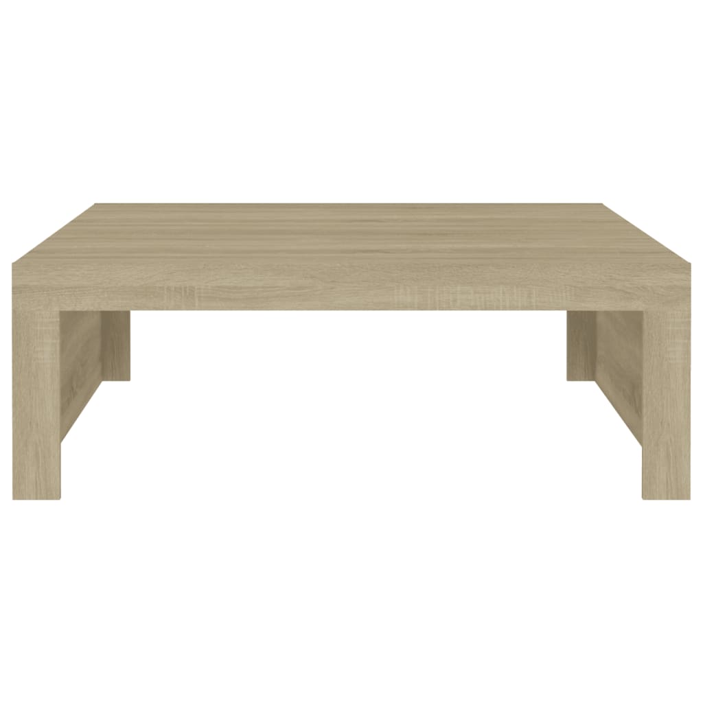 Coffee Table Sonoma Oak 100x100x35 cm Engineered Wood