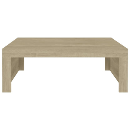 Coffee Table Sonoma Oak 100x100x35 cm Engineered Wood