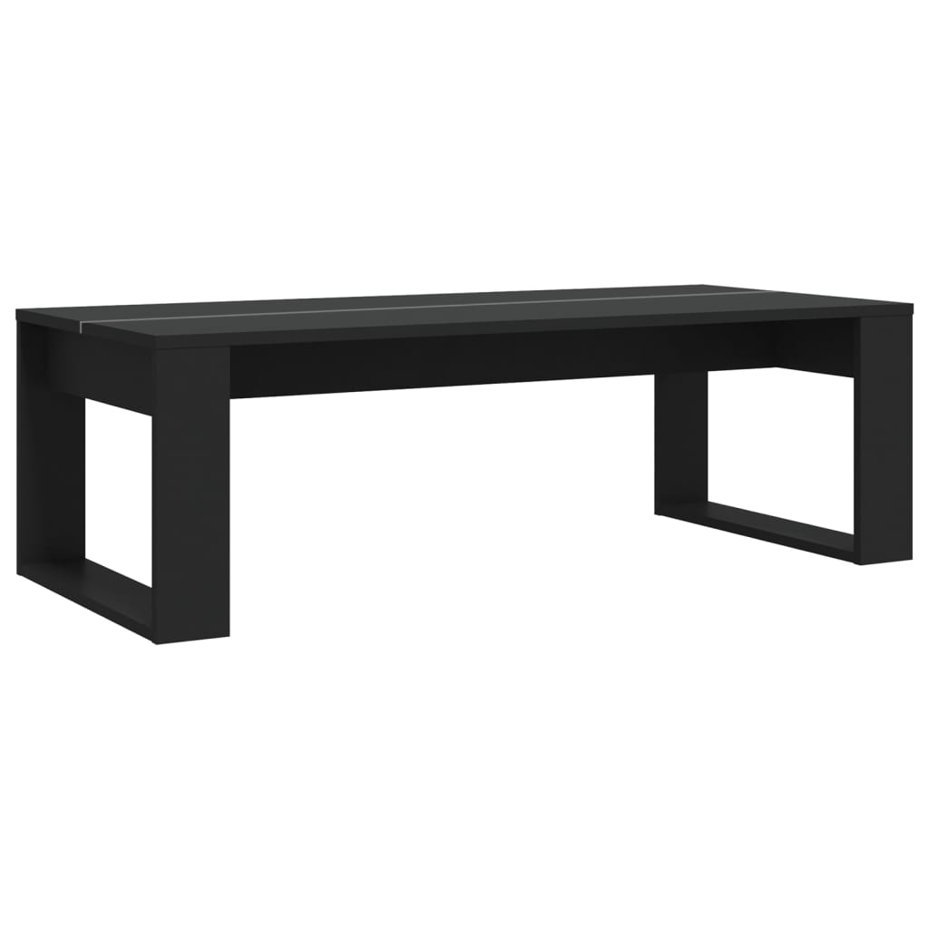 Coffee Table Black 110x50x35 cm Engineered Wood