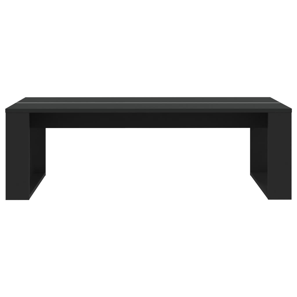 Coffee Table Black 110x50x35 cm Engineered Wood