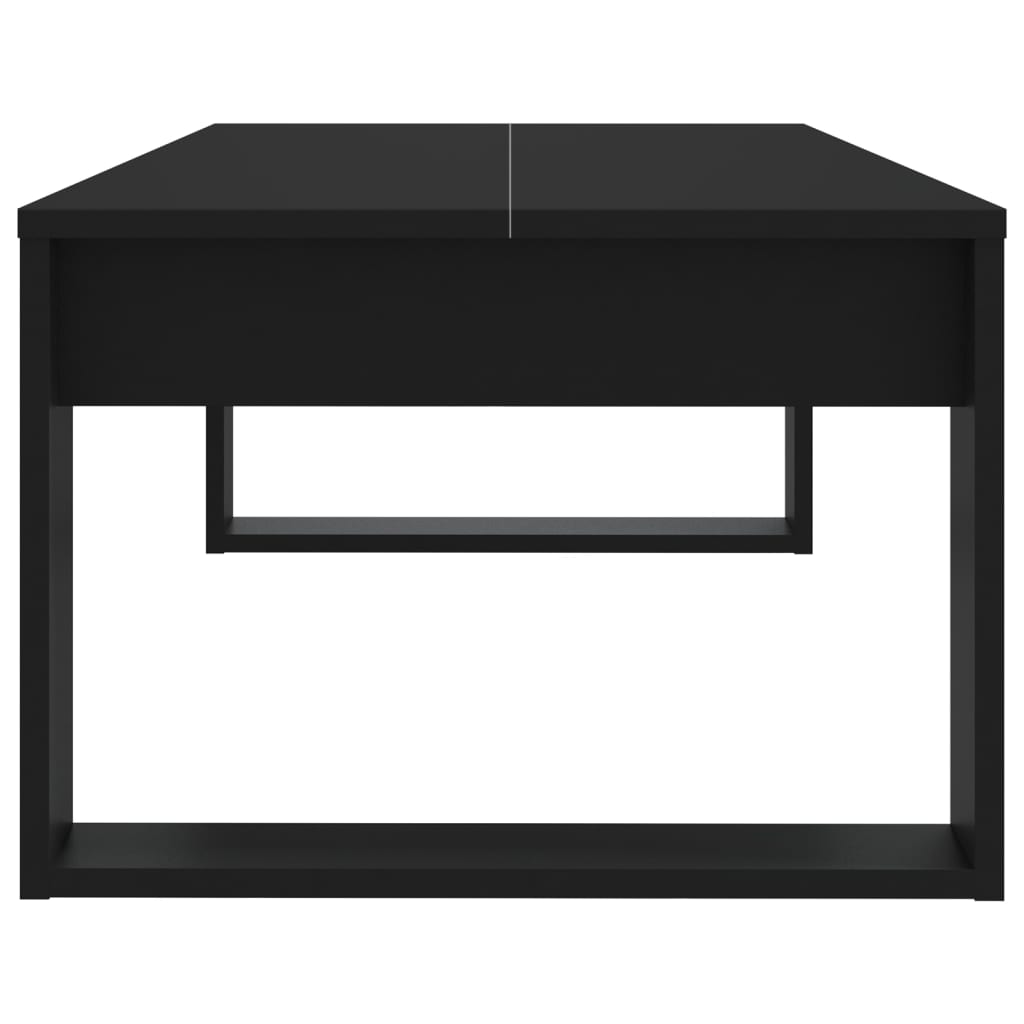 Coffee Table Black 110x50x35 cm Engineered Wood