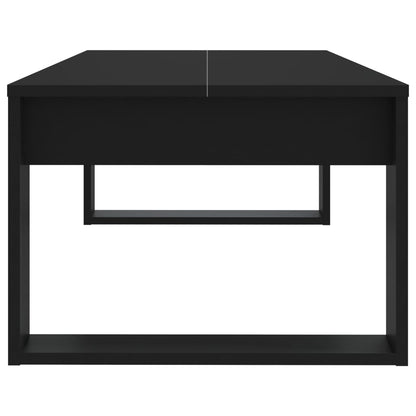 Coffee Table Black 110x50x35 cm Engineered Wood