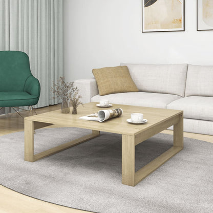 Coffee Table Sonoma Oak 100x100x35 cm Engineered Wood