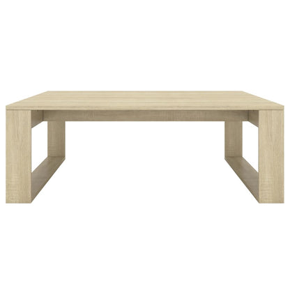 Coffee Table Sonoma Oak 100x100x35 cm Engineered Wood