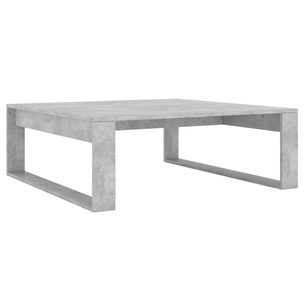 Coffee Table Concrete Grey 100x100x35 cm Engineered Wood