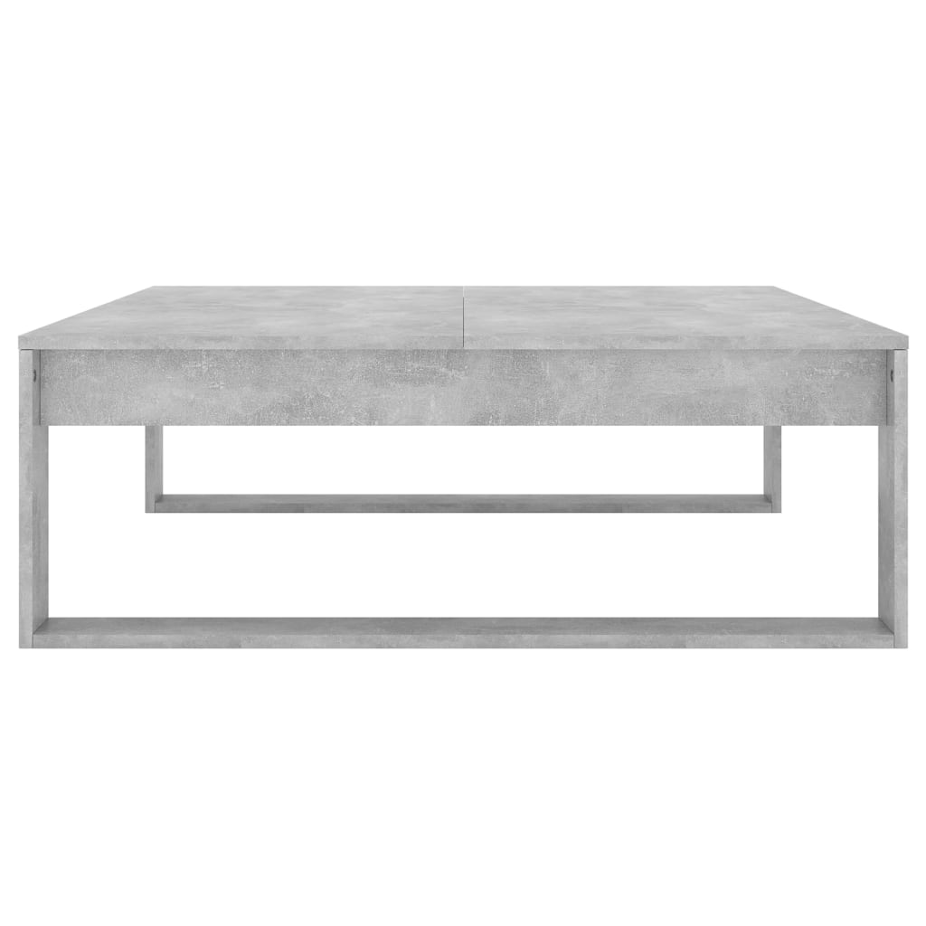 Coffee Table Concrete Grey 100x100x35 cm Engineered Wood