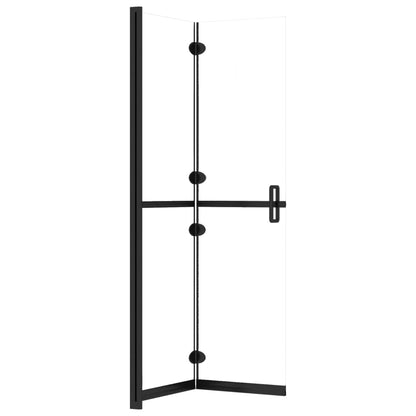 Foldable Walk-in Shower Wall Transparent ESG Glass 100x190 cm