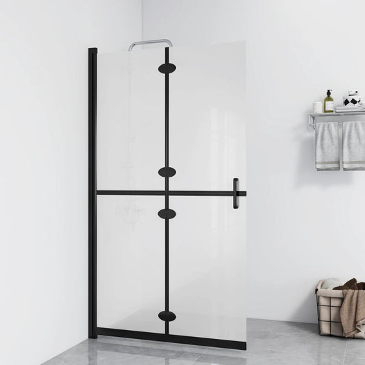 Foldable Walk-in Shower Wall Frosted ESG Glass 120x190 cm