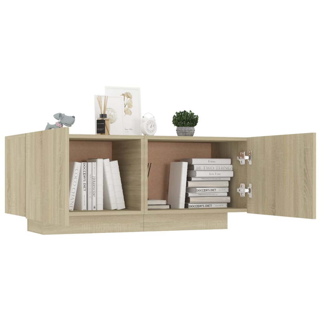 Bedside Cabinet Sonoma Oak 100x35x40 cm Engineered Wood