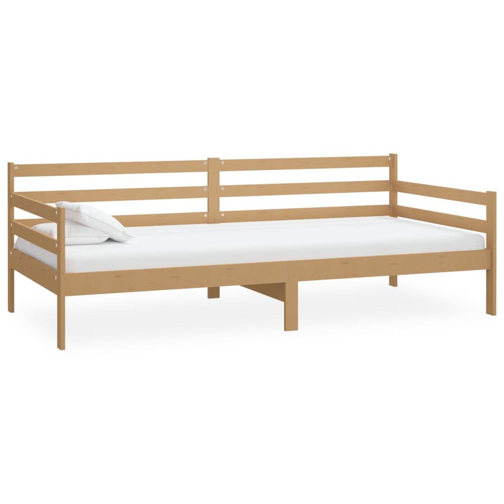 Day Bed without Mattress Honey Brown Solid Wood Pine 90x200 cm