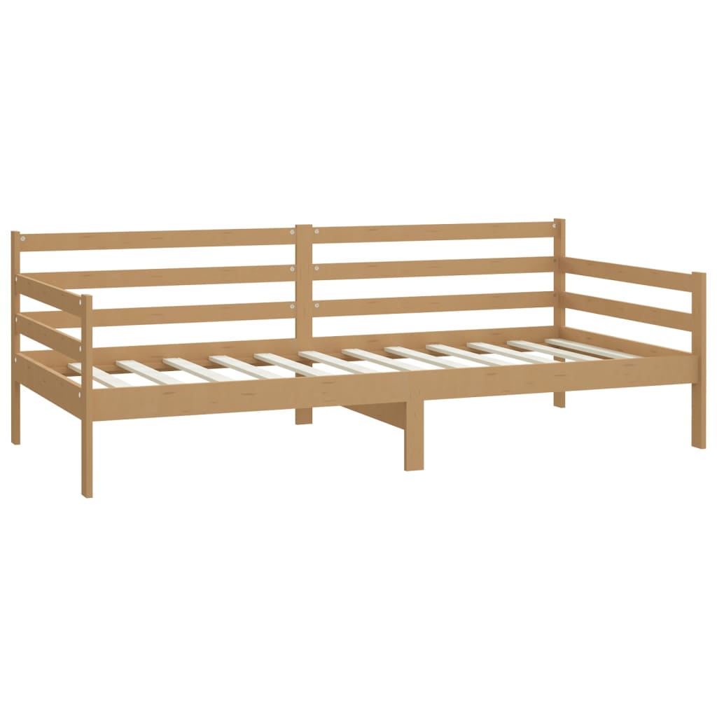 Day Bed without Mattress Honey Brown Solid Wood Pine 90x200 cm